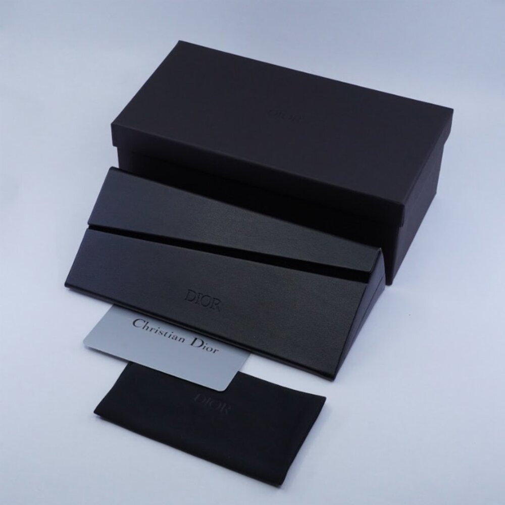 NEW AUTHENTIC DIOR DIORSPIRITO S5I 8000 GREY CLEAR WOMEN SQUARE DIOR EYEGLASSES - Picture 3 of 3